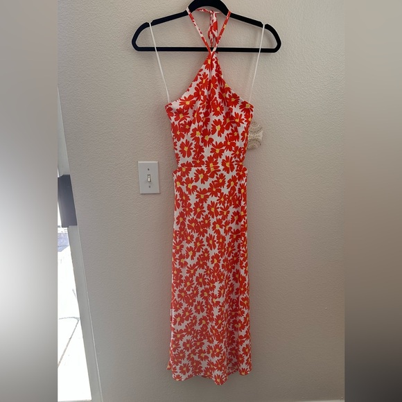 Altard State new with tags orange floral dress - Picture 1 of 3